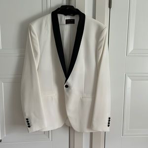 ZARA Mens white/black blazer